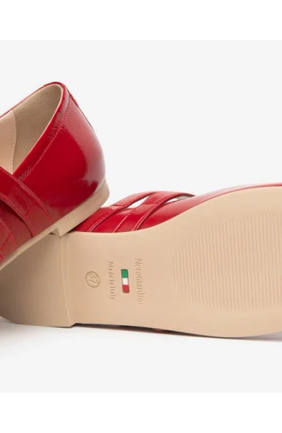 Nerogiardini Double Strap Ballet Flat In Multi