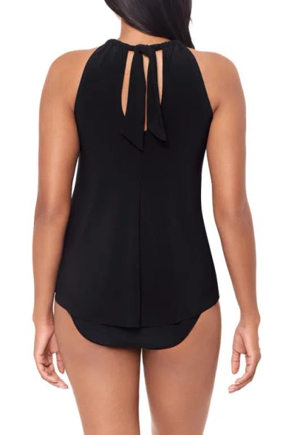 Magicsuit Solid Esme Tankini Top In Black