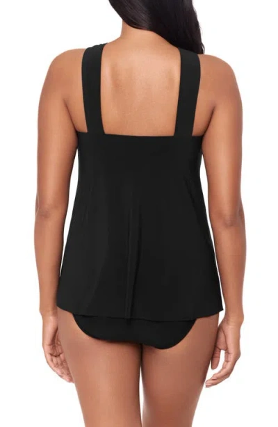 Magicsuit Solid Faye Tankini Top In Black