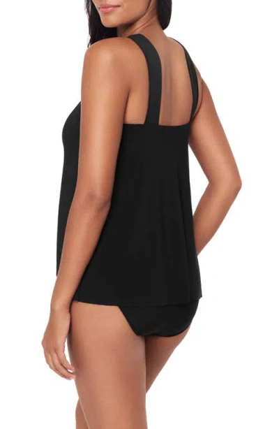 Magicsuit Solid Faye Tankini Top In Black