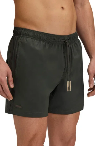 Sundek Solid Swim Trunks In Green