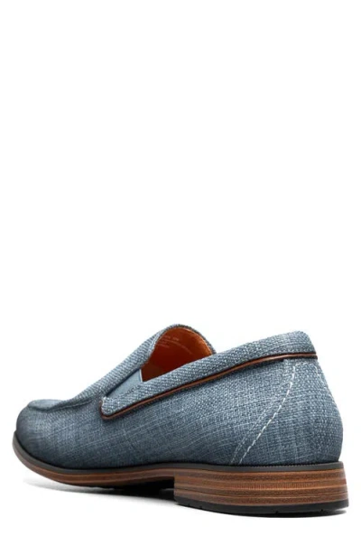 Stacy Adams Ridgely Moc Toe Slip-on Loafer In Blue