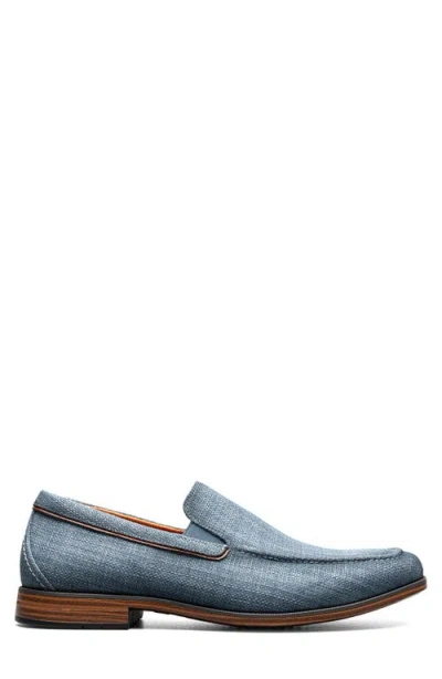 Stacy Adams Ridgely Moc Toe Slip-on Loafer In Blue