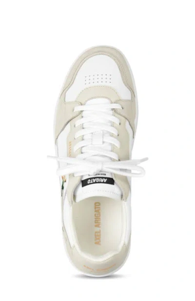 Axel Arigato Dice Lo Embroidered Leather Sneakers In White