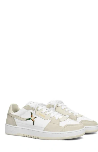 Axel Arigato Dice Lo Bee Bird Sneakers In White Leather In Multi