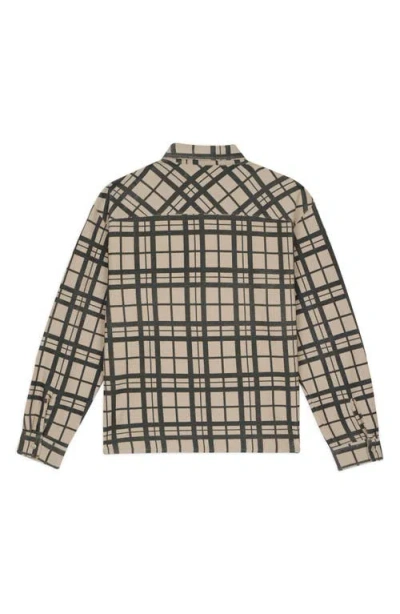Brain Dead Beige Regular Check Shirt In Multi