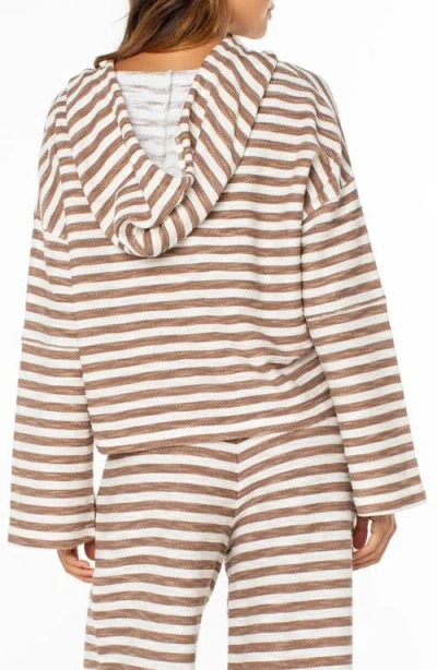 Roxy Rich Coast Stripe Hooded Sweatshirt In Multi