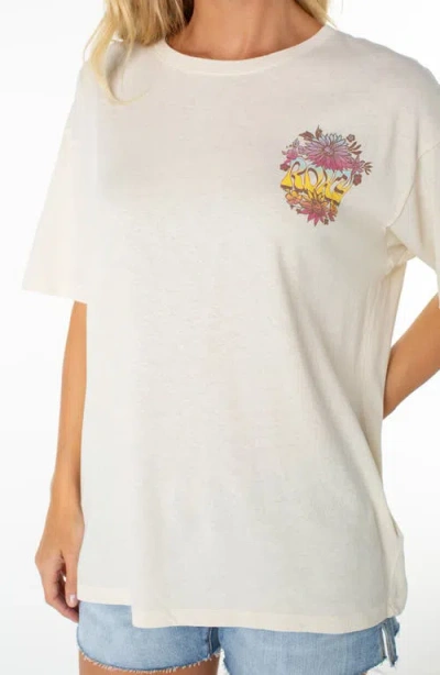 Roxy Sunset Oversize Cotton Graphic T-shirt In Multi