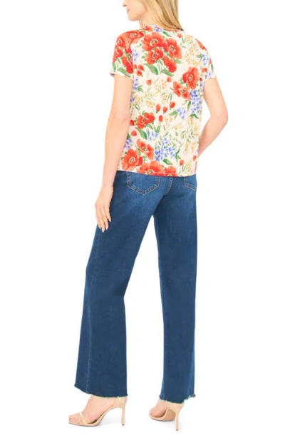 Ted Baker Floral Knit T-shirt In Multi