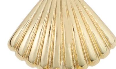 Panacea Linear Shell Drop Earrings In Gold