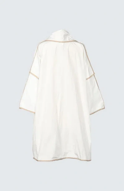 Luukaa Seraph Memory Taffeta Duster In White