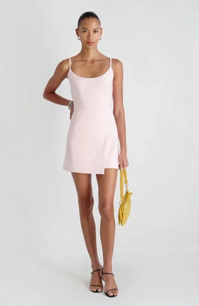 French Connection Whisper Bow Strapless Bow Mini Dress In Sweet Pink In Pink