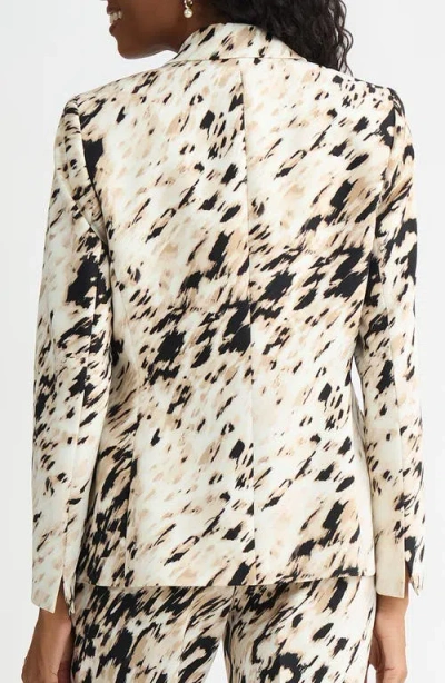 Kasper Print One-button Jacket In Multi