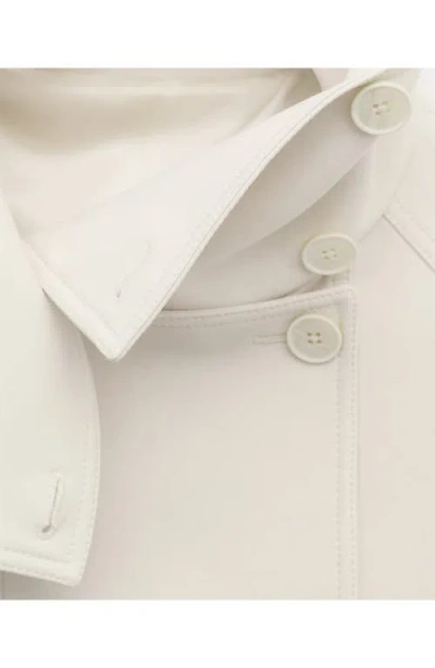 Mango Funnel Neck Parka In Neutral