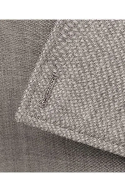 Mango Double Breasted Wool Trench Coat In Brown