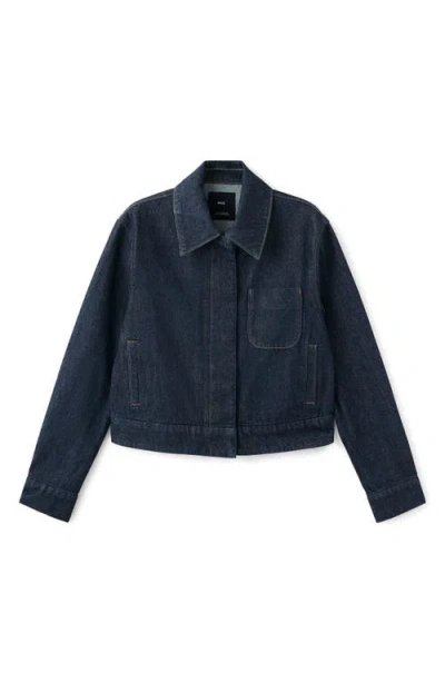 Mango Denim Jacket In Blue