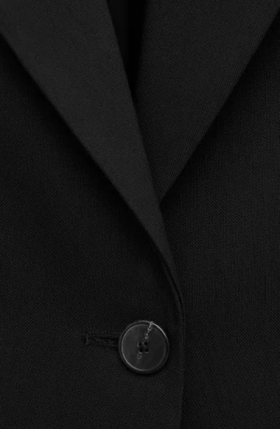 Mango Fitted Jacket In Black