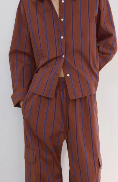 Mango Cargo Pants In Brown