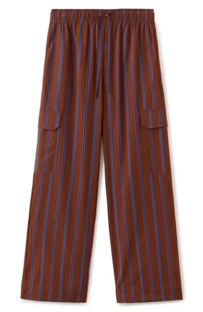 Mango Cargo Pants In Brown