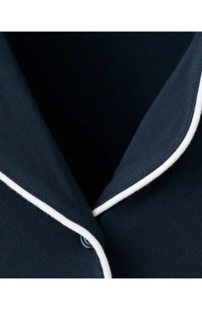 Mango Piped Pajamas In Blue