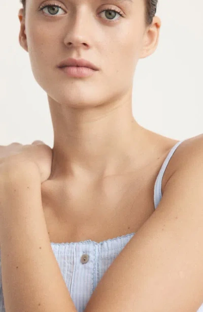 Mango Short Pajamas In Blue