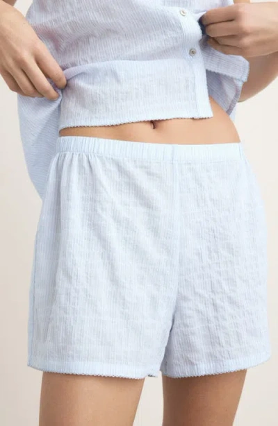 Mango Short Pajamas In Blue