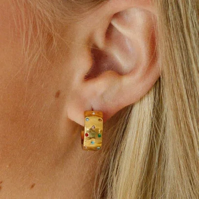 Pip Pop Confetti Bold Hoop In Multi