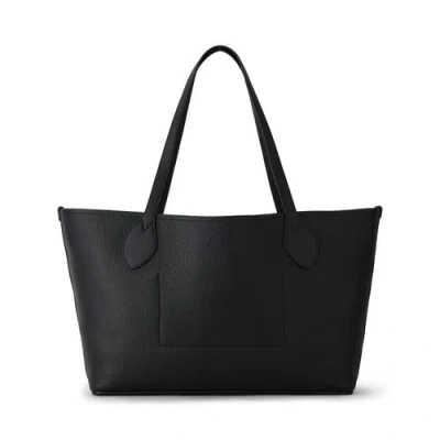 Mulberry Tree Logo-embossed Tote Bag In Black
