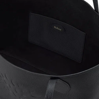 Mulberry Tree Logo-embossed Tote Bag In Black