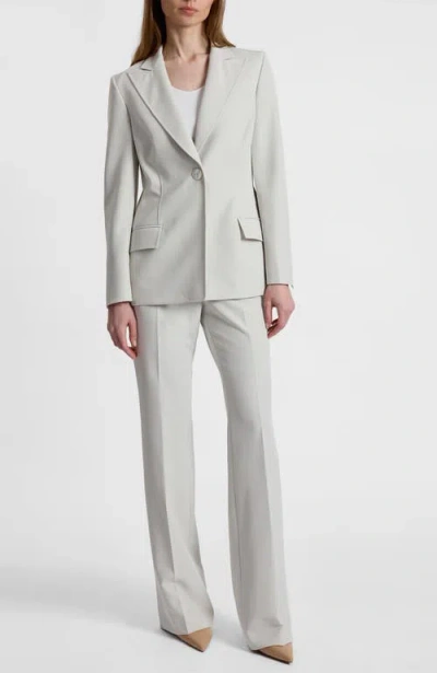 Santorelli Jess Crepe Single Button Jacket In Green