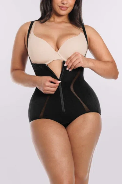 Shapellx Curve Code Airy Comfy Smoothing Brief In Black