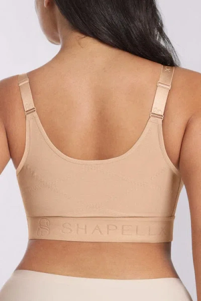 Shapellx Bare Essentials Airslim Unlined Wireless Front-closure Bra In Neutral