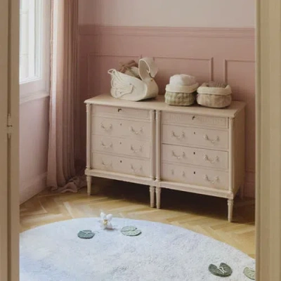 Lorena Canals Quilted Basket In White