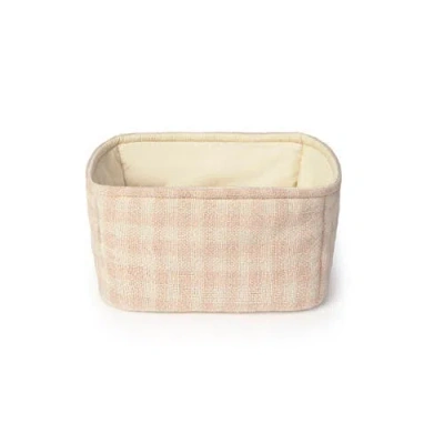 Lorena Canals Quilted Basket In White