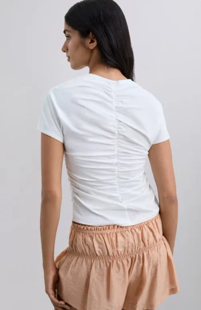 Scalpers Gathermid Tee In White