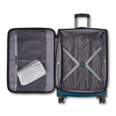 Samsonite Ascella 4 Softside Expandable 25" Checked Spinner In Blue