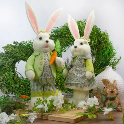 Northlight 20" Standing Rabbit Easter Figure In Multi