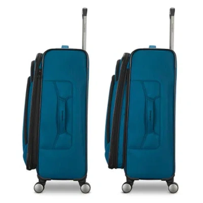 Samsonite Ascella 4 Softside Expandable 29" Checked Spinner In Blue