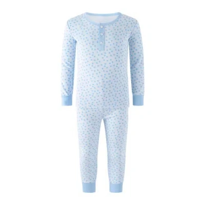 Rachel Riley Kids' Pima Star Pajamas In Blue | ModeSens
