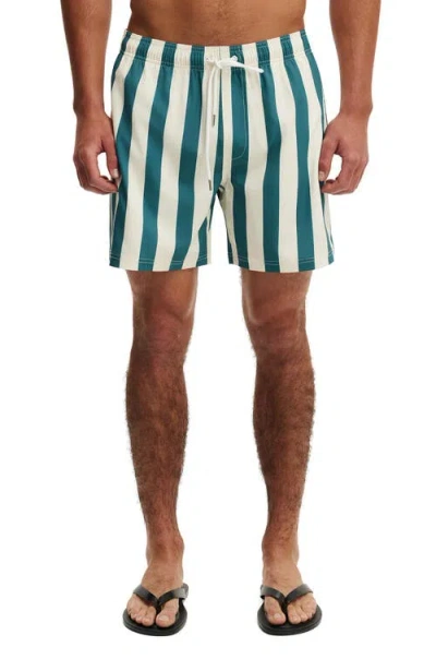 Cotton On Stretch Swim Short In Blue