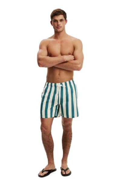 Cotton On Stretch Swim Short In Blue