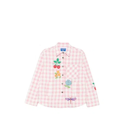 Susanna Blu Crisantemo Gingham Jacket In Pink