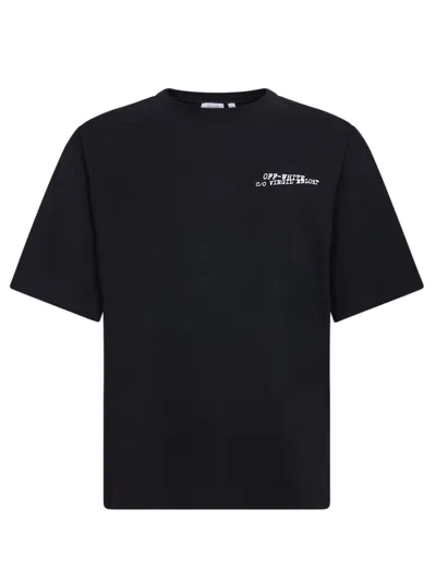 Off-white Off White Minimally Styled Short Sleeve T-shirt For Men In Black