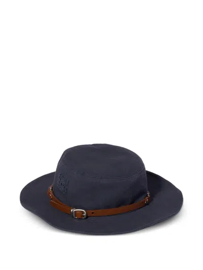 Miu Miu Drill Hat In Blue
