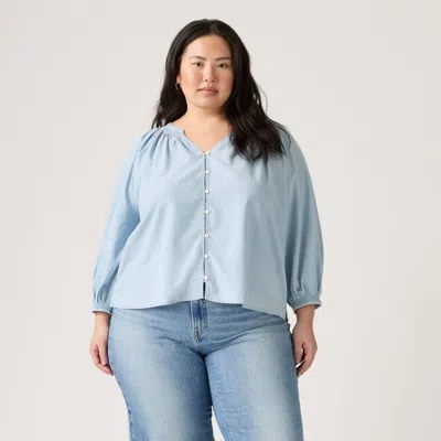 Levi's Phoebe Blouse (plus Size) In Blue
