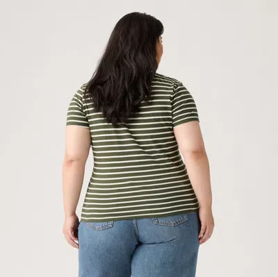 Levi's Plus Size V-neck T-shirt In Green