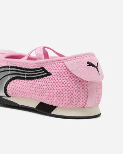 Puma H-street Cross-straps Ballet Sneakers In Pink