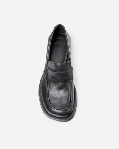 Camper Donna Leather Loafers In Black