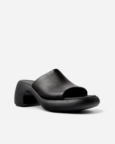Camper Thelma Platform Slide Sandal In Black