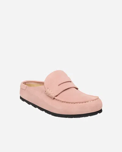 Birkenstock Naples Wrapped Suede Mules In Pink